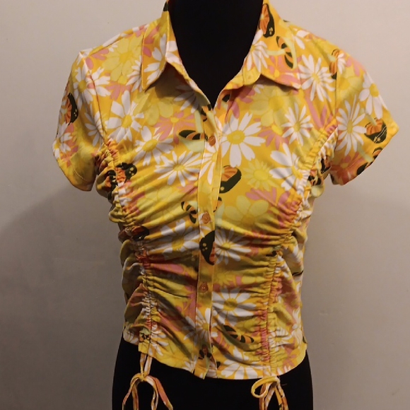 Almost Famous Ruched Shirt - Picture 1 of 6